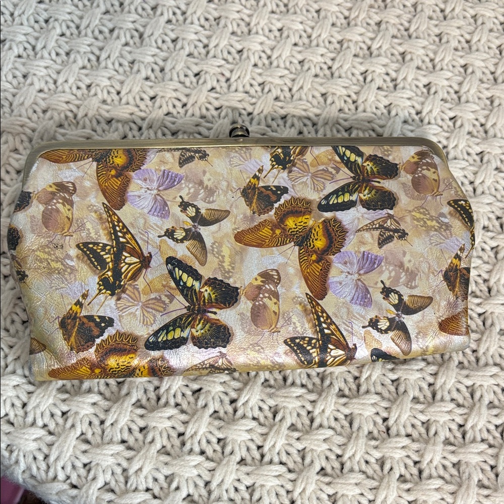 EUC HOBO Lauren Clutch, Butterflies - Picture 2 of 14